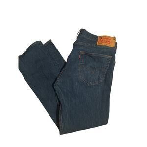 VGUC Levi's Men's Blue Jeans Straight Leg Red Tag 501 Size 40x34